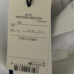 新品タグ付き　正規品ラルフローレン　ポロシャツLサイズの画像