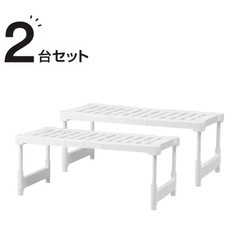 伸縮式押し入れ収納棚の画像