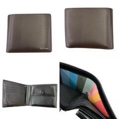 186000 現状品 Paul Smith ポール・スミス 長財布　二つ折り財布　まとめ売り ブラック　ブラウン メンズ 2点まとめ売り [0000000001674]の画像