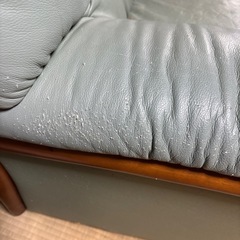 2人掛け　レザーソファの画像