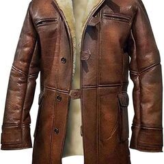 牛革シアリングコート Cow Leather Shearling Coatの画像
