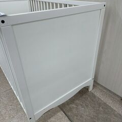 ★リユースのサカイ高崎店★TJ12944  ベビーベッド 白 H78.5×D65×W123.5 クリーニング済みの画像