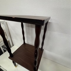 昭和レトロ飾り棚　2段ラックの画像