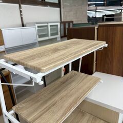 ★リユースのサカイ高崎店★TJ12945  キッチンラック 白/ライトブラウン H171×D55×W64 クリーニング済みの画像