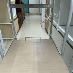 ★リユースのサカイ高崎店★TJ12946 (株)ヤマゼン レンジ台 クリーム H142×D40.5×W48 クリーニング済みの画像