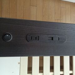 ★ジモティ割あり★  セミダブル　ベッドフレーム ダークブラウン H85×D207×W123 クリーニング済み TK6726TKKAGU の画像