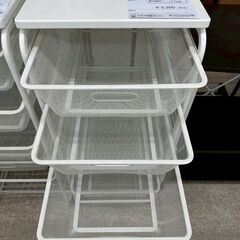 ★リユースのサカイ高崎店★TJ12948 イケア 収納ラック 白 H102×D57×W41 クリーニング済みの画像