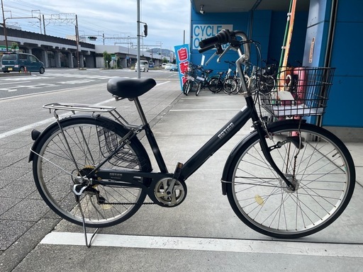 【完売御礼】【10/31まで決算セール¥3000値引中】【大人用】整備済中古自転車 ダイワ26型アルティア 廉価モデル 婦人車 黒色 <自転車のオオムラ 静岡店>