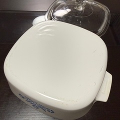 CORNING WARE コーニングウェア  両手鍋 キャセロール コーンフラワーの画像