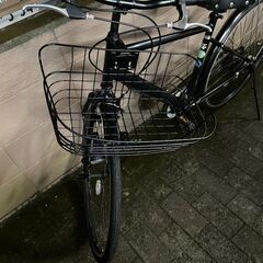 リサイクルショップどりーむ荒田店　No524訳アリ　 自転車　シティサイクル　OFFICEPRESS　ギア切り替え付き　LEDライト付き　フロントフォークガタツキあり　走行可能品の画像