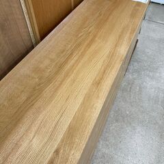 ★リユースのサカイ高崎店★TJ12951 (株)ニトリ チェスト ライトブラウン H91.5×D41.5×W138.5 クリーニング済みの画像