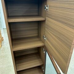 ★リユースのサカイ高崎店★TJ12953 (株)ニトリ キャビネット 茶 H139.5×D42×W40 クリーニング済みの画像