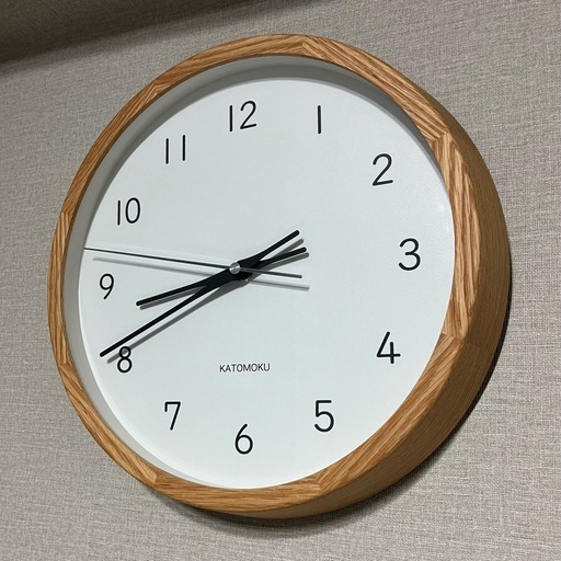 【KATOMOKU】muku clock 13 電波時計