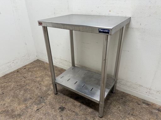 マルゼン　ステンレス　業務用　作業台　厨房　飲食店　W６００D４５０ｘH８００ｍｍ