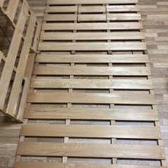 桐のすのこベッド 2セットの画像