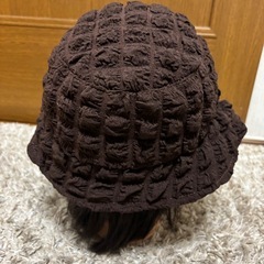 茶色　モコモコ　ハット　の画像
