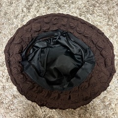 茶色　モコモコ　ハット　の画像