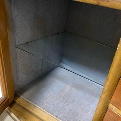 昭和レトロ 飾り棚 キャビネット 茶箪笥 収納棚 アンティーク 古道具の画像