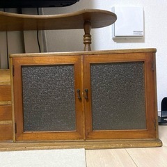 昭和レトロ 飾り棚 キャビネット 茶箪笥 収納棚 アンティーク 古道具の画像