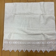 大判バスタオルとレースバスタオル2枚セットの画像