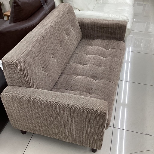 2人掛けソファー ブラウン