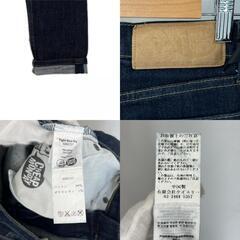 美品 YANUK ヤヌーク 無地 オールシーズン デニムパンツ コットン ブルー レディース 29/32【古着】【中古】の画像