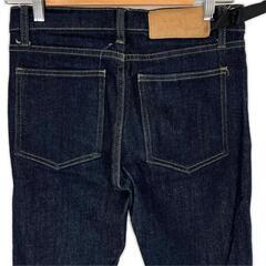 美品 YANUK ヤヌーク 無地 オールシーズン デニムパンツ コットン ブルー レディース 29/32【古着】【中古】の画像