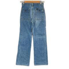 Lee リー 無地 オールシーズン デニムパンツ コットンデニム ブルー レディース【古着】【中古】の画像