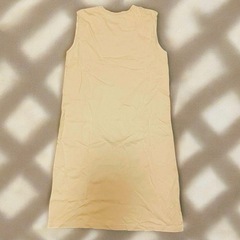GU XXL Iラインワンピース(ノースリーブ) ベージュの画像
