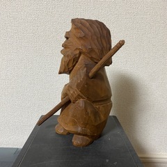 レトロ アンティーク 木彫り 置物 インテリア 古道具の画像