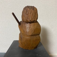レトロ アンティーク 木彫り 置物 インテリア 古道具の画像