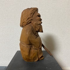 レトロ アンティーク 木彫り 置物 インテリア 古道具の画像