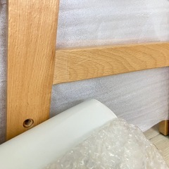 アイリスプラザ 木製キッズチェア ハイチェア　未使用 3段階調整 ナチュラルの画像