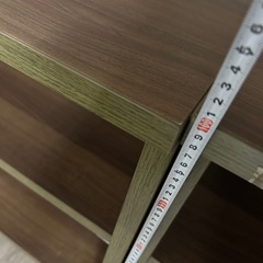 オフィス　カウンター　テーブル　　2個セット　
木目　棚の画像