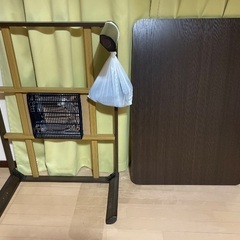 こたつ　長方形　白茶の2面の画像