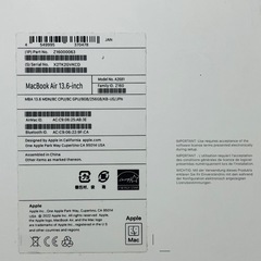 Apple MacBookAir M2 8GB 256GBミッドナイトの画像