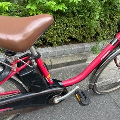 東京23区配達無料🌈新基準 Panasonic パナソニック ビビ　13.2Ah リチウム 電動自転車中古　1888の画像