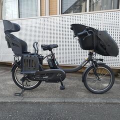 【極美品】YAMAHA PAS Kiss mini un SP バッテリー15.4Ah 2023年 ヤマハ 電動アシスト自転車 パス キッス ミニ アン マットブラック 3段変速 コクーンルームプラス ポポラモアの画像