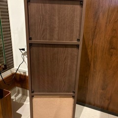 木製 キャスター付き ランドセル収納ラックの画像