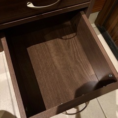 木製 キャスター付き ランドセル収納ラックの画像