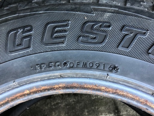 ジムニーなどに215/80R16 4本セットブリヂストン　DUELER A/T 中古バリ山