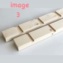 木製溝入り棚受柱　中古　単本　※画像は4本の画像