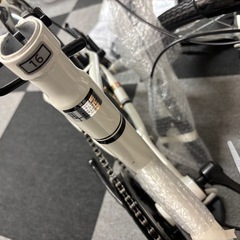 折り畳み自転車未使用品販売証明書付きの画像