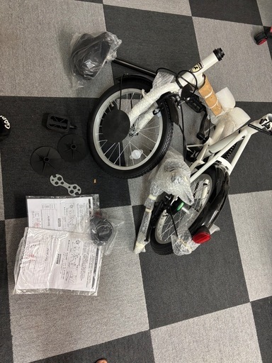 折り畳み自転車未使用品販売証明書付き