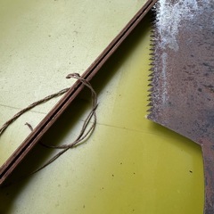 木挽き鋸 大鋸 オガ 丸鋸 ノコギリ 古民具 古道具 大工道具 アンティークの画像