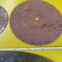 木挽き鋸 大鋸 オガ 丸鋸 ノコギリ 古民具 古道具 大工道具 アンティークの画像