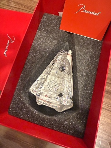 バカラ　クリスマスツリー　クリスタル