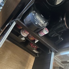 現金です！キッチン 収納 棚の画像