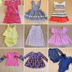 80-90 女の子 服 12点の画像