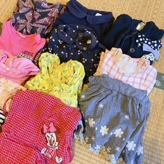 80-90 女の子 服 12点の画像